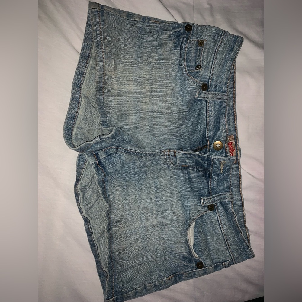 Nodo light blue jean shorts